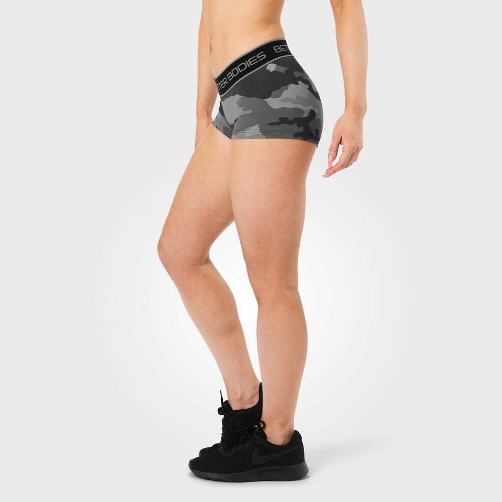 Better Bodies Booty Shorts - Grey Camo